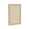 Ghent Enclosed Bulletin Board, 1 Door, Fabric, Oak Frame, 3 ft H x 30 in W, Beige PW13630F-90 - alternate 1
